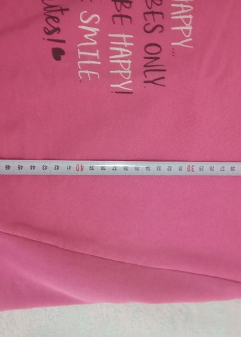 6-9 Ay Beden pembe Renk Pembe Kız Sweatshirt