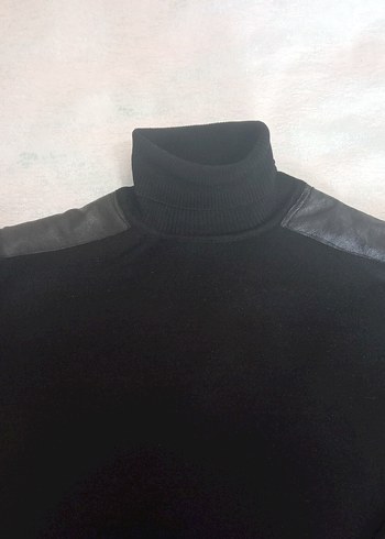 Siyah Boğazlı erkek Kazak - Görsel 2