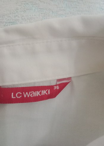 Beyaz pamuk Kadın Gömlek - Görsel 5