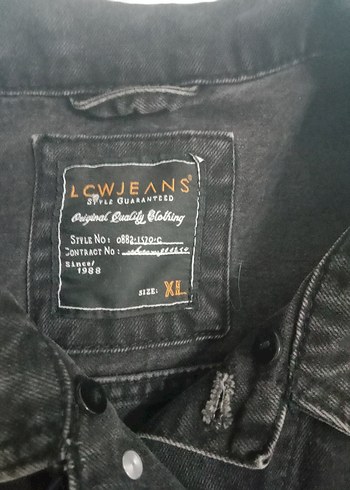 xl Beden siyah kadın kot ceket