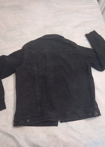 siyah kadın kot ceket - Görsel 9