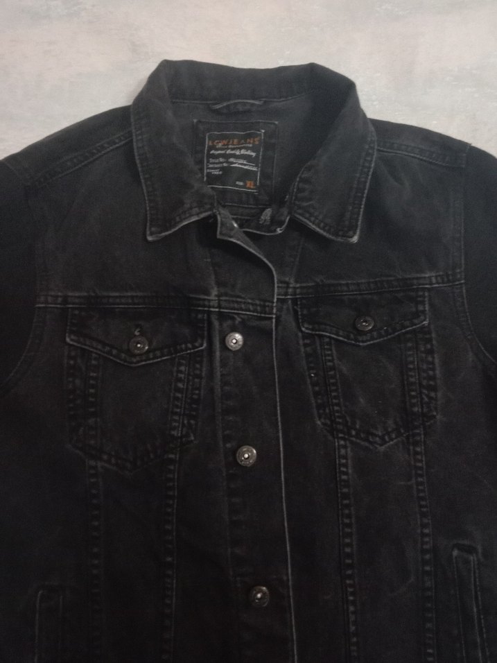 siyah kadın kot ceket - Görsel 2