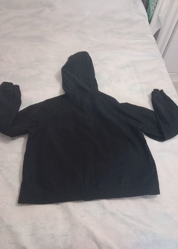 Kadın siyah ceket trençkot pamuklu