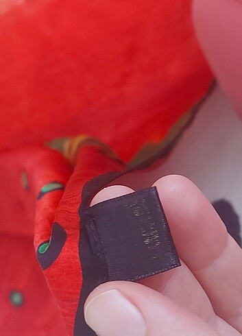 Arancia yüzde yüz ipek şal - Görsel 6