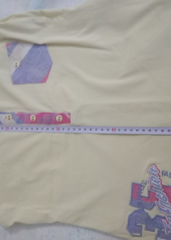 Pembe Sarı yüzde yüz Pamuk relax mode pijama takımı - Görsel 6