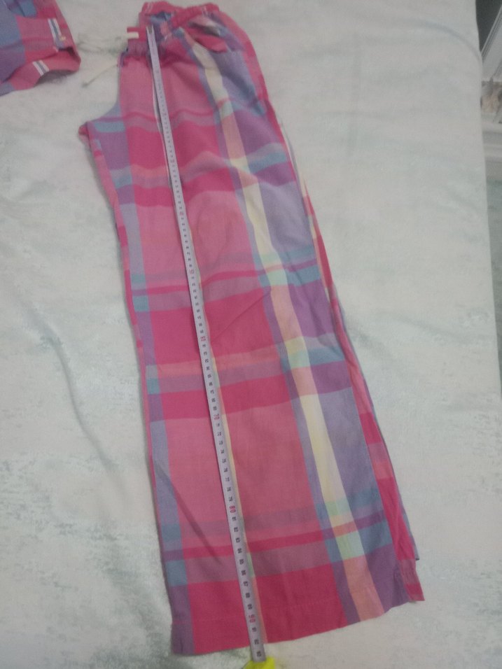 Pembe Sarı yüzde yüz Pamuk relax mode pijama takımı - Görsel 5