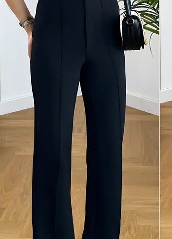 36 Beden Siyah kumaş pantalon