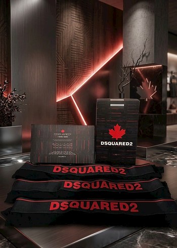 DSquared2 İthal Aa Kalite 100pamuk Baskili Erkek Boxer Dsquared2