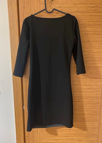 Gri Siyah Midi Kadın Elbise - Görsel 2