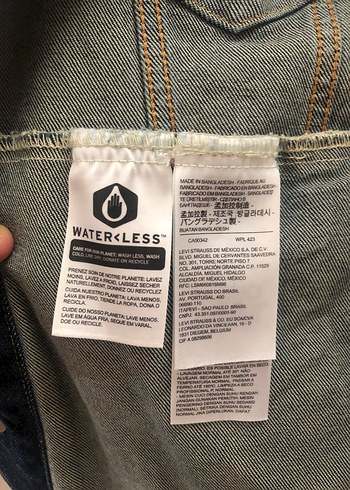 m Beden Gri Düğmeli Erkek Denim Ceket
