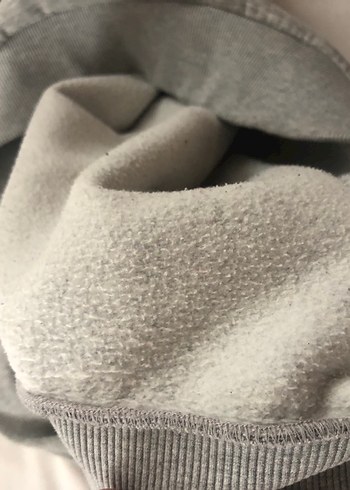 Diğer Erkek Gri Kapüşonlu Baskılı Sweatshirt