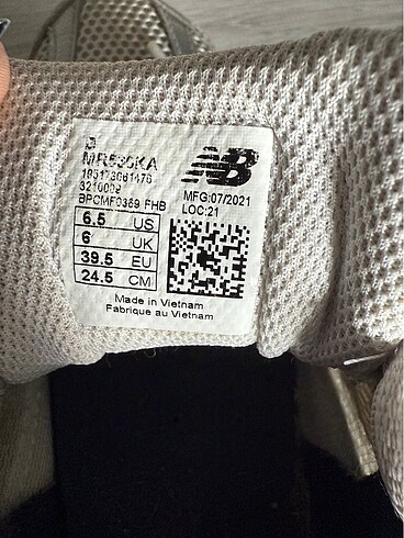 39,5 Beden gri Renk New Balance 530