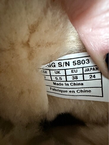 38 Beden camel Renk Ugg bot