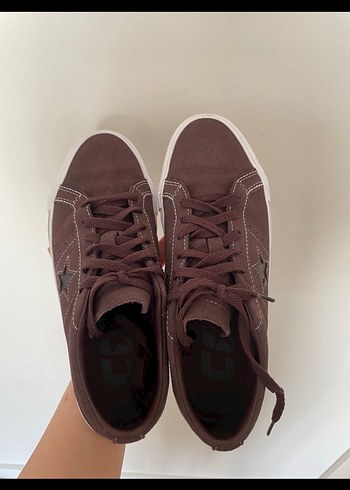 Converse Sehir Stiline Uygun Kahverengi Suet Sneaker