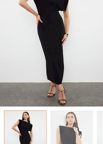 Trendyol & Milla Siyah Minimal Elbise