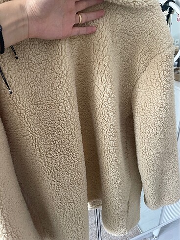 s Beden camel Renk Peluş mont