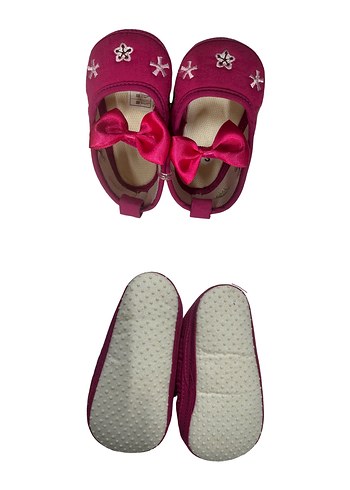 Kız Bebek Pembe Fiyonk Detaylı İlk Adım Ayakkabısı 18 no - Görsel 4