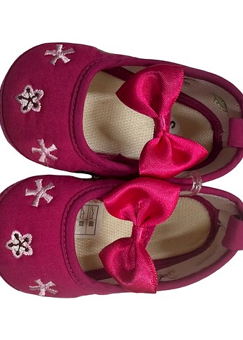 Kız Bebek Pembe Fiyonk Detaylı İlk Adım Ayakkabısı 18 no - Görsel 8