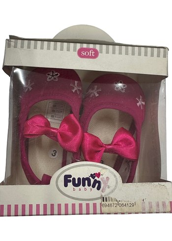 Kız Bebek Pembe Fiyonk Detaylı İlk Adım Ayakkabısı 18 no - Görsel 10