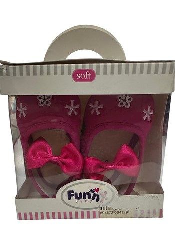 Kız Bebek Pembe Fiyonk Detaylı İlk Adım Ayakkabısı 18 no - Görsel 9