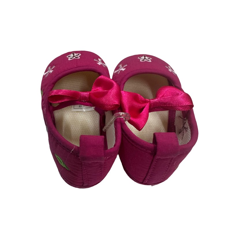 Kız Bebek Pembe Fiyonk Detaylı İlk Adım Ayakkabısı 18 no - Görsel 2