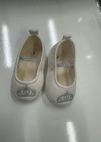 Nakışlı Beyaz Kız Çocuk Babet Ayakkabı 16 no - Görsel 10