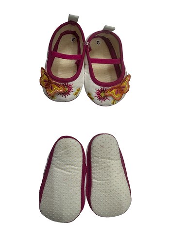 Kız Bebek Nakışlı İlk Adım Ayakkabısı 17 no - Görsel 3