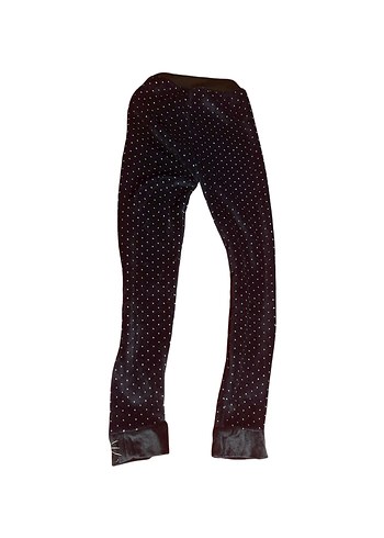 Kız Çocuk Puantiyeli Polar Tayt - Görsel 2