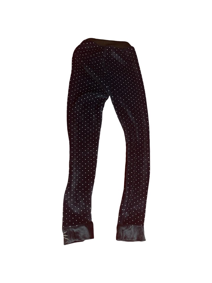 Kız Çocuk Puantiyeli Polar Tayt - Görsel 2