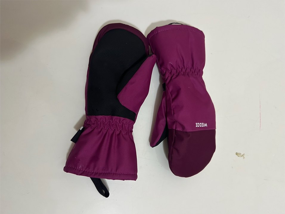 Kız Çocuk Mor Polar Eldiven Wedze - Görsel 5