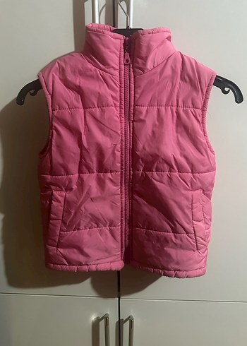 Kız Çocuk Pembe Fermuarlı Şişme Yelek 4-5 Yaş - Görsel 6