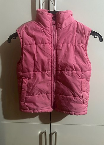 Kız Çocuk Pembe Fermuarlı Şişme Yelek 4-5 Yaş - Görsel 5