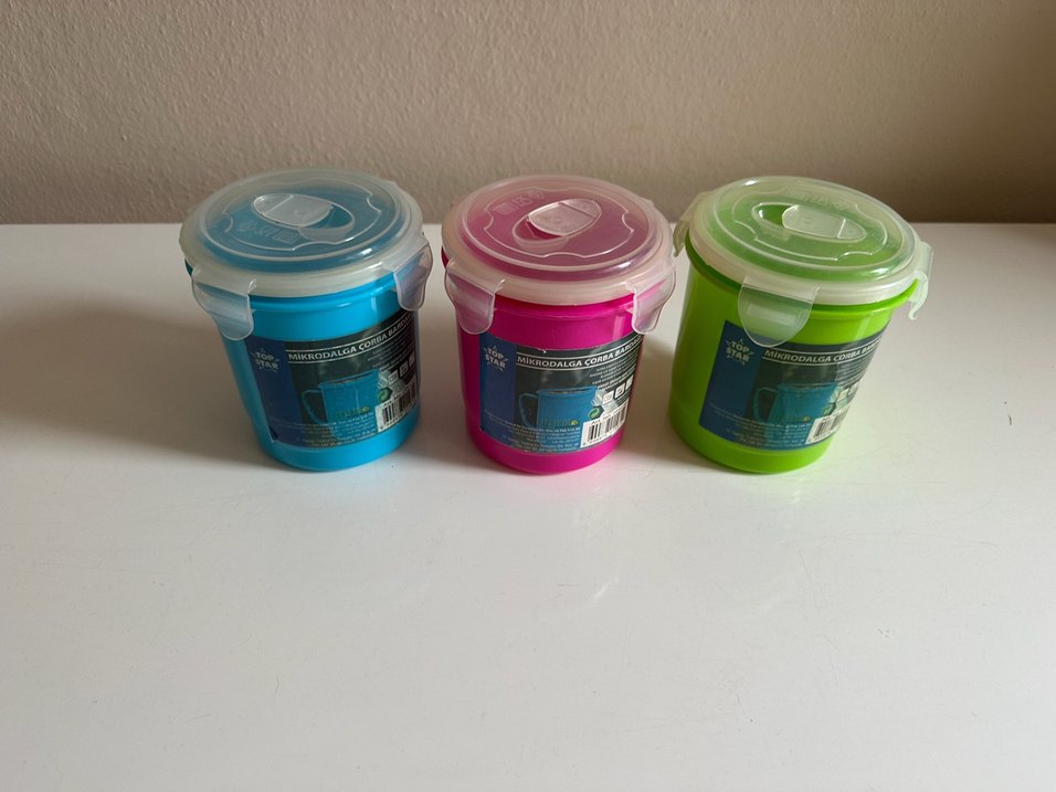 Mikrodalga Çorba Bardakları 3+1 - Görsel 5