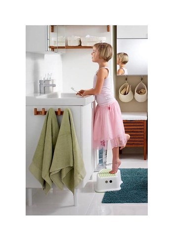 Beyaz Puantiyeli Step Tabure - Görsel 3