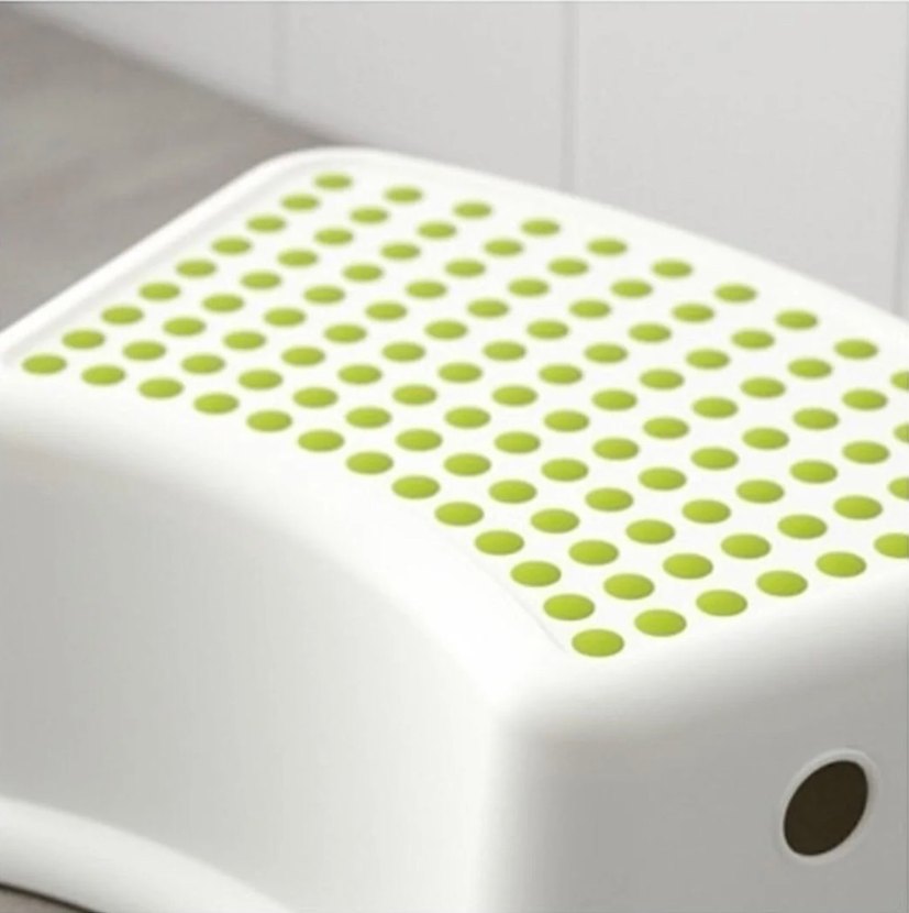 Beyaz Puantiyeli Step Tabure - Görsel 4