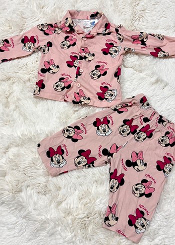 LC Waikiki Minnie Mouse Pembe Cocuk Pijama Takimi