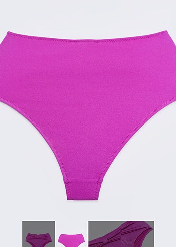 42 Beden Pembe Midi Bikini Altı Fiyonk Detaylı