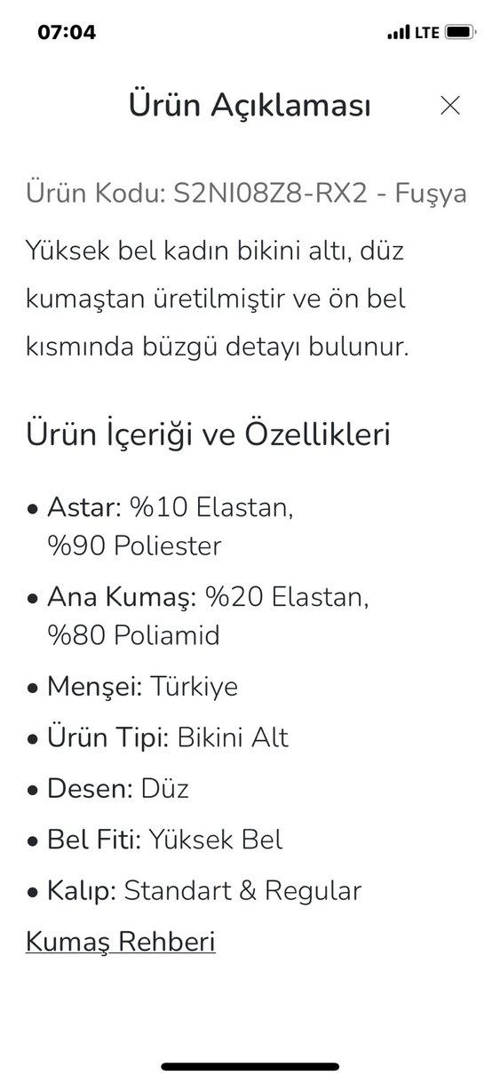 Pembe Midi Bikini Altı Fiyonk Detaylı - Görsel 5