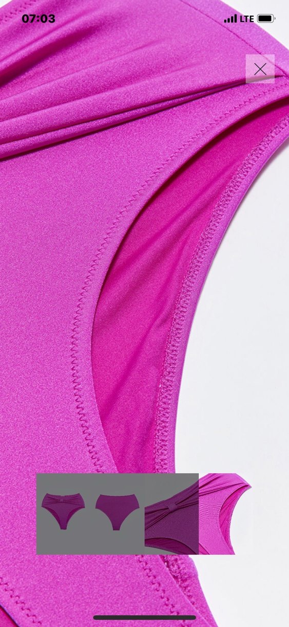 Pembe Midi Bikini Altı Fiyonk Detaylı - Görsel 4