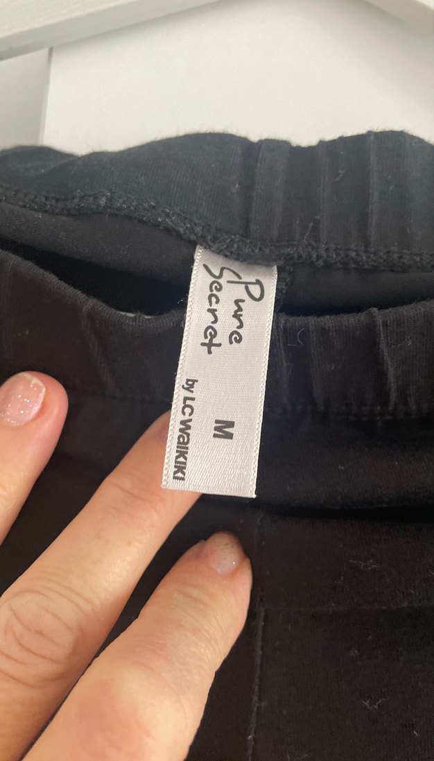 Siyah kapri  Kadın Spor Tayt - Görsel 3