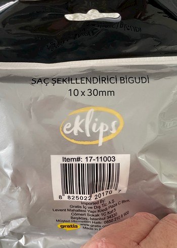 Pastel Pembe saç şekillendirici Bigudi Eklips - Görsel 2