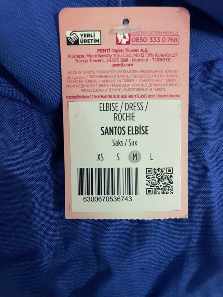 Püsküllü Mavi pareo takımı - Görsel 5