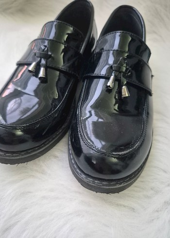 Siyah Parlak Tokalı Erkek çocuk Klasik  Ayakkabı - Görsel 3