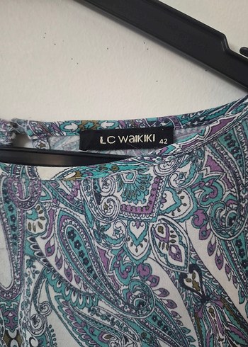 mavi Bohem Uzun Kollu Uzun Elbise tunik - Görsel 4