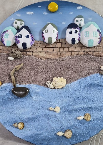 Taş Ev Temalı Dekoratif Duvar Süsü - Görsel 3