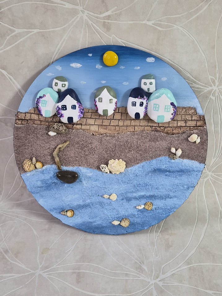 Taş Ev Temalı Dekoratif Duvar Süsü - Görsel 4