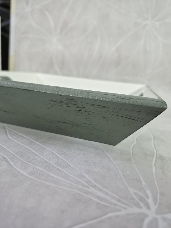 Sukulent Desenli Ahşap Tepsi - Görsel 4