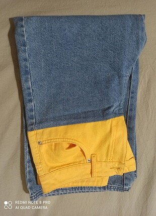 Sarı mavi pantolon 