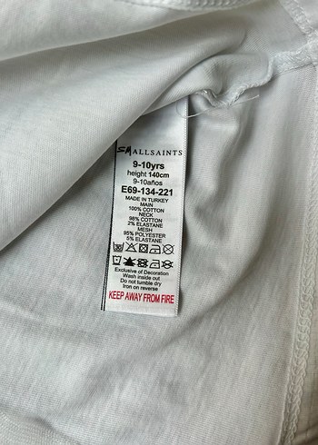 Beyaz Şeffaf Kız Tişörtü, Kısa Kollu, Baskılı - Görsel 4