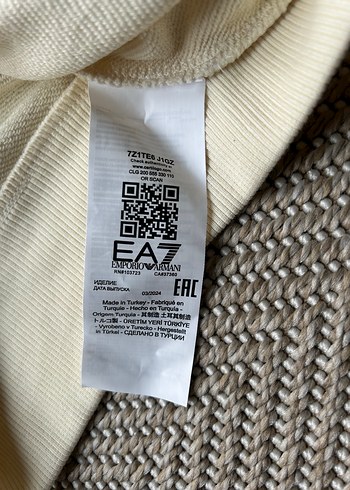 Beyaz Gri Baskılı Kadın Sweatshirt - Görsel 5